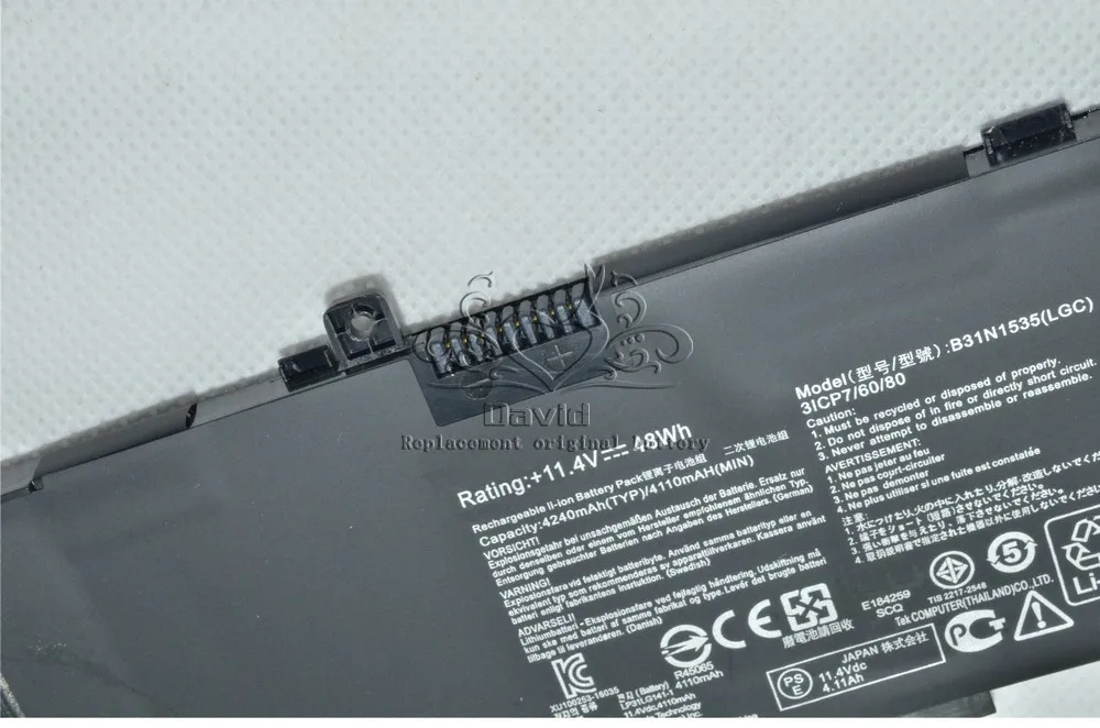 Оригинальный аккумулятор JIGU для ноутбука ASUS UX310 UX310UA UX310UF X410UA 11 4 в 48 Вт/ч 0B200 02020000