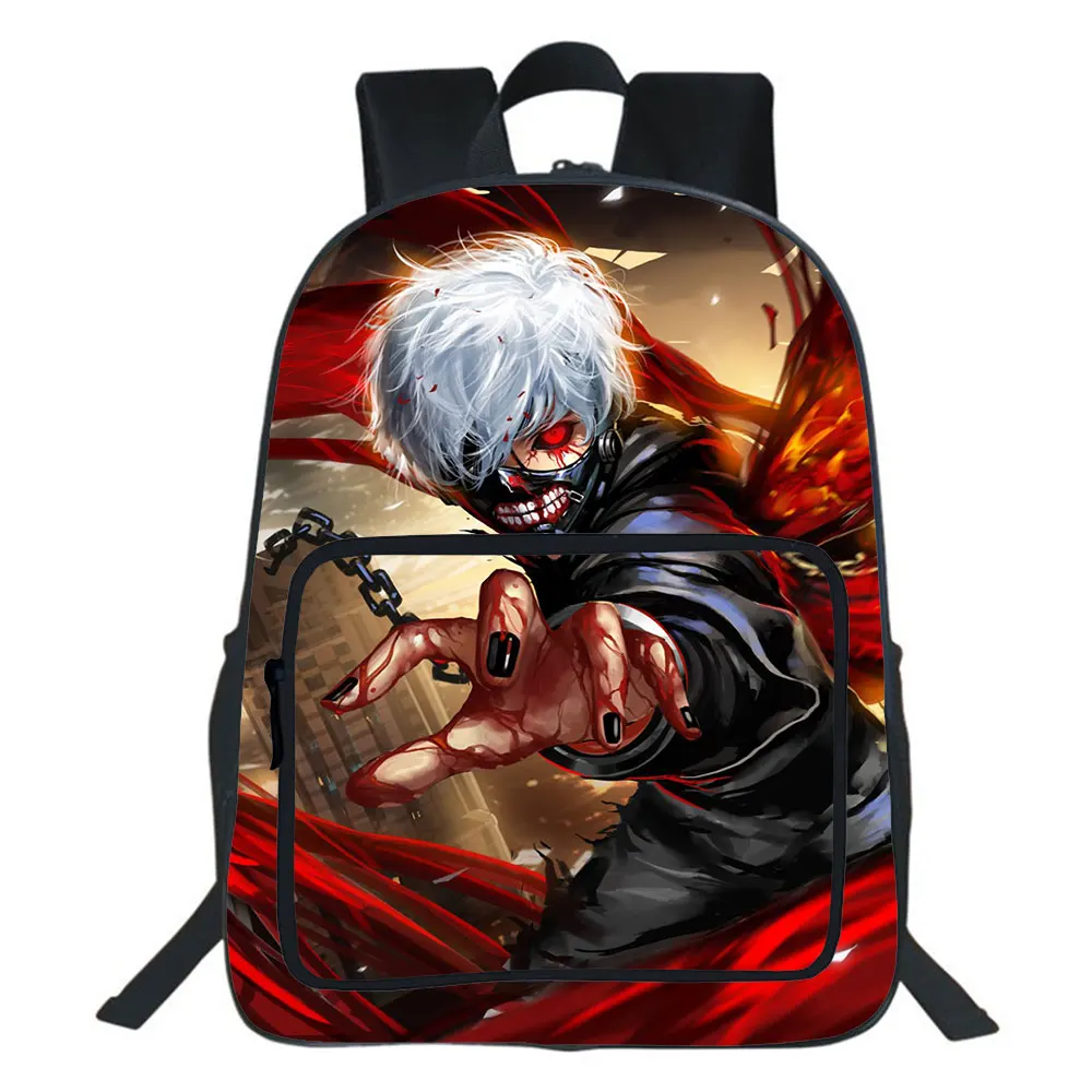 Tokyo Ghoul Anime Backpack For Teenager Children Large Capacity School Bags Cartoon Tokyo Ghoul Kaneki Ken Portable Bookbag
