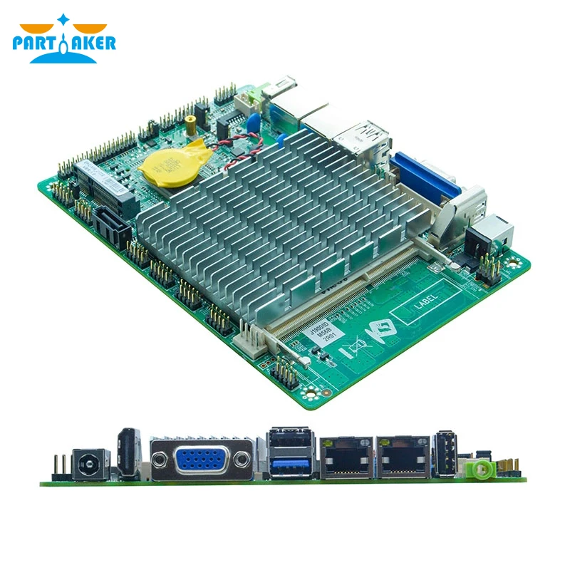 Partaker EPIC-N19_J122E Dual LAN 2*COM Embedded Fanless 3.5 Inch J1900 Motherboard with EDP