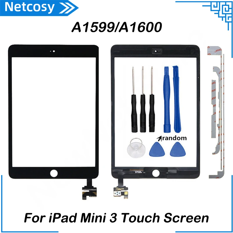 IPad mini 3 için dokunmatik ekran A1599 A1600 dokunmatik Panel LCD dış  ekran değiştirme sayısallaştırıcı sensörü cam - AliExpress