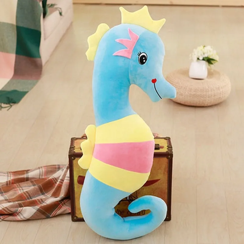 50-160cm Large Size Toy Imitation Hippocampus Doll Pregnant Woman Sleeping Pillow Sticky Removable Plush Toy Doll Doll Gift