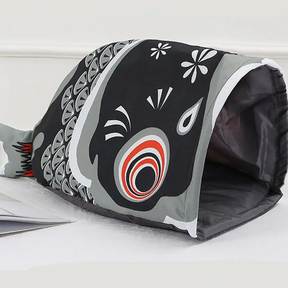 Studyset кошка питомец милый рыбий образный открытый дом Crinkle спальный мешок Cathouse гнездо для 4 сезонов