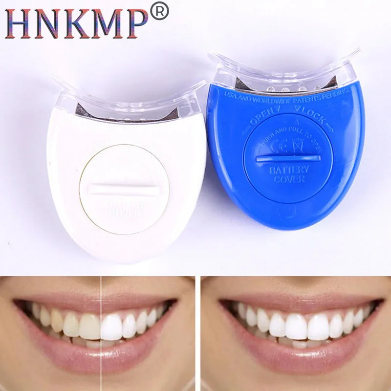 

HNKMP Dental Peroxide Teeth Whitening Kit Built-in LEDs Lights Accelerator Light Mini LED Teeth Whitening Lamp Oral Hygiene