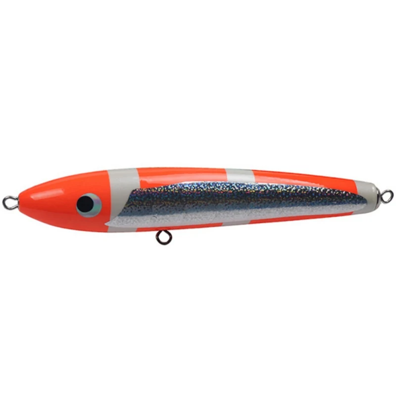 140g/23.5cm Sequin Wood Fish Lure Bionic Hard Bait Sea Fishing Pencil Bait Artificial Salt Fishing Lure Fishing Accessory - Цвет: B