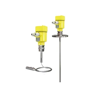 

Guided radar level sensor measurement flange indicator