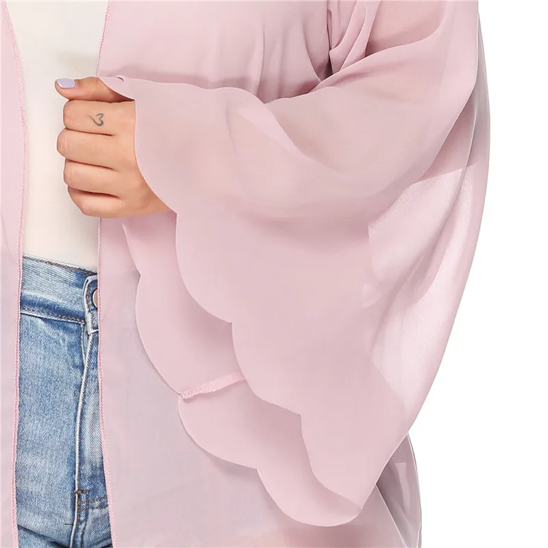 Женская пляжная одежда Sarong, бикини, накидка с длинным рукавом, туники, лето, розовая накидка, Повседневный Кардиган, платье большого размера плюс XL 4XL