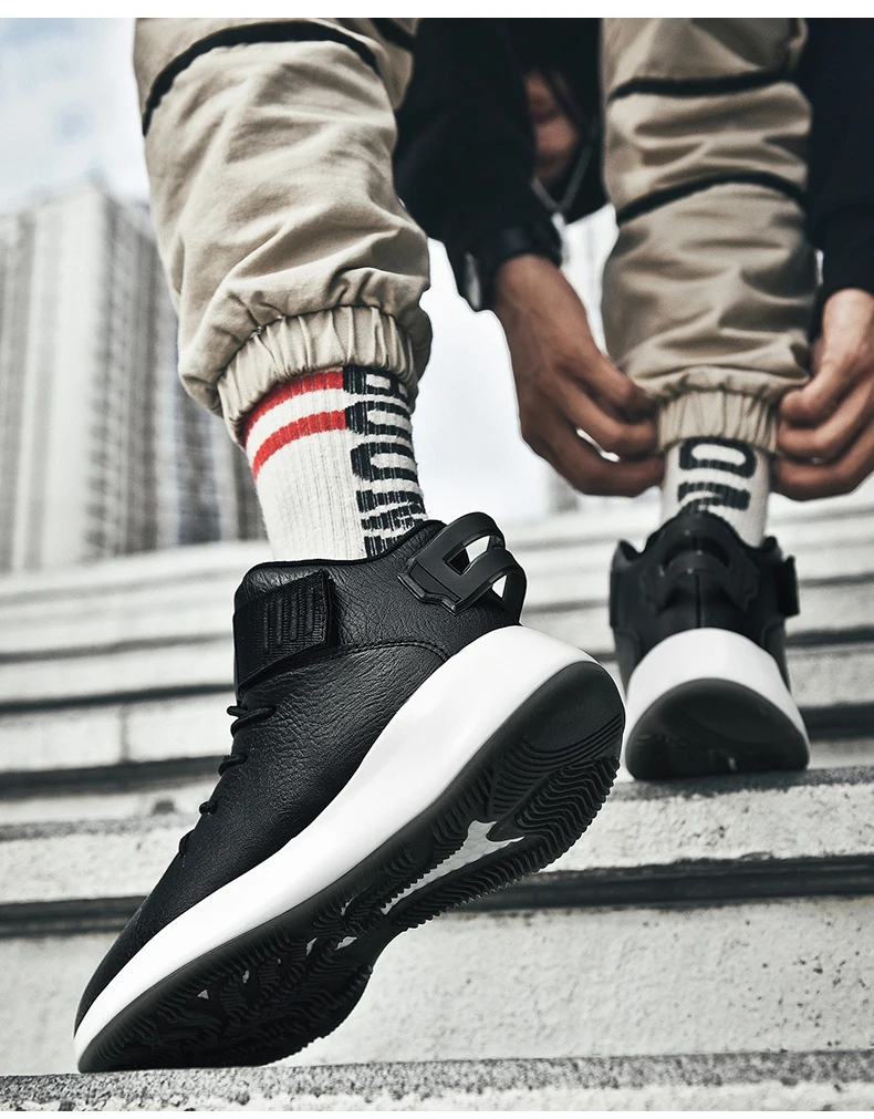 Times New Roman Men Leather Boots Fashion Autumn Winter Warm Cotton Men Ankle Boots Lace Up Men Shoes Footwear Men Casual Shoes