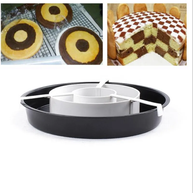9 Inch Non-Stick Baking Pan Tin Divider Set 4Pc/Set 3 Baking Cake Pan With 1x Cake Grid Pizza Pan Kitchen Tool Diy Bakeware Tool