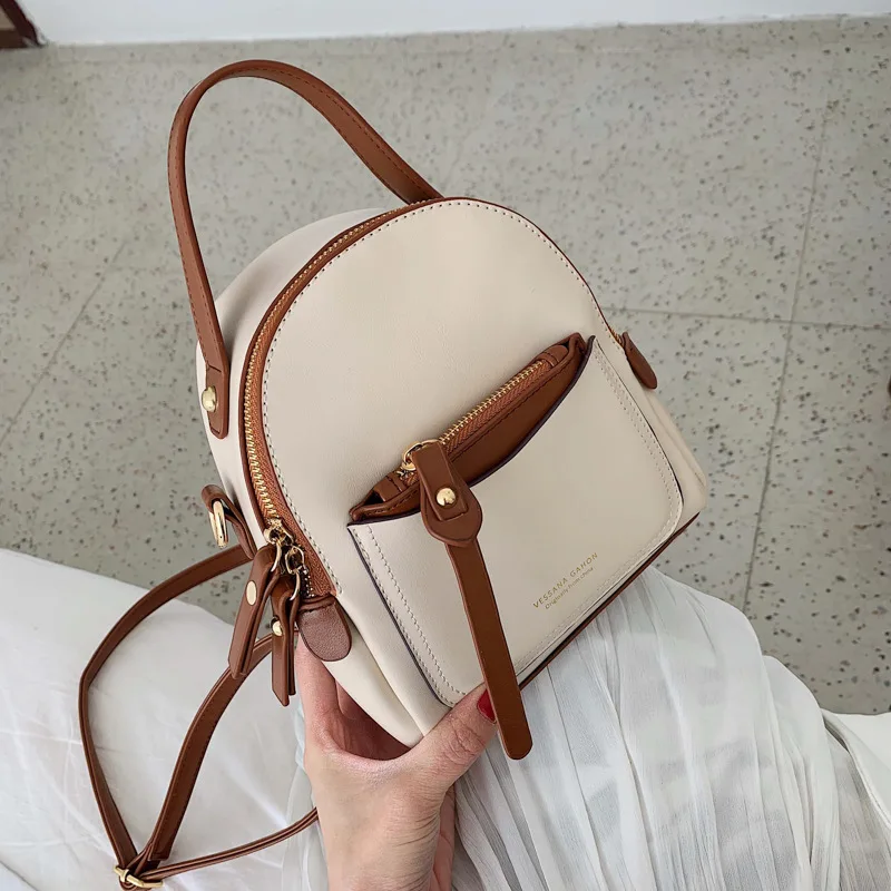 

New small bag female 2019 new fashion wild shoulder bag personality color student luxuryfemale bag designer Student backpack