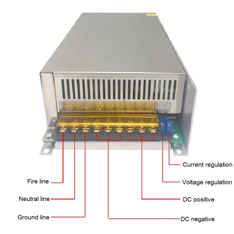 Высокая мощность 220 до 0-24 в 1200 Вт DC Регулируемый импульсный источник питания 12 В 15 в 30 в 36 в 48 в 60 в