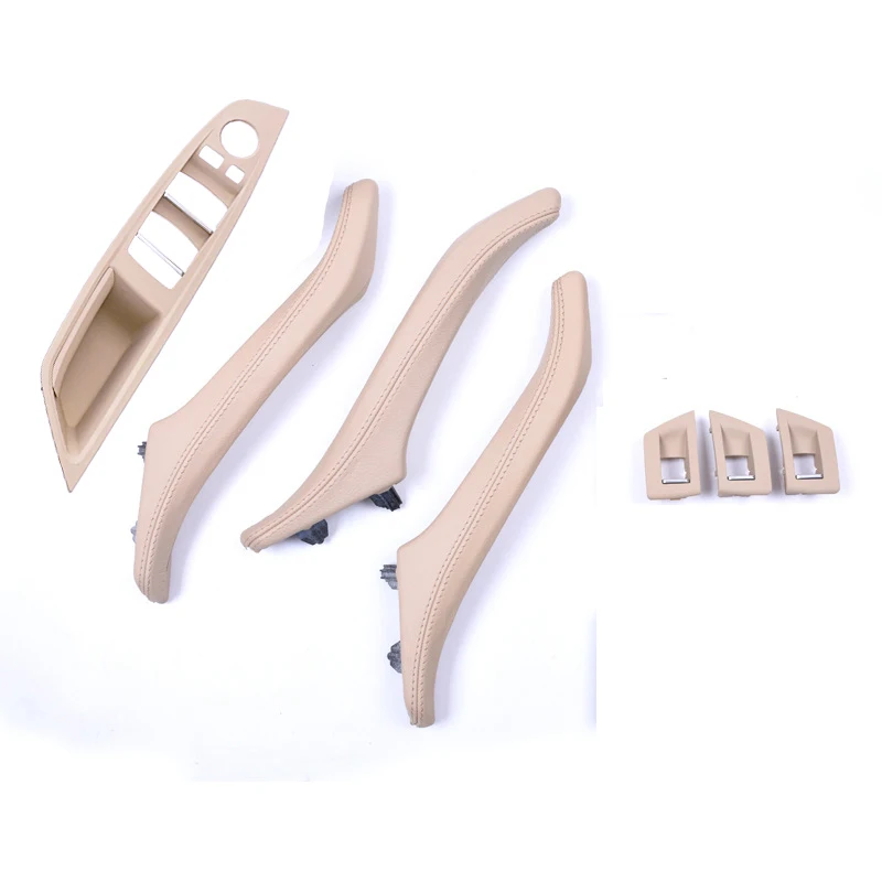 

YOOTOBO Right Hand Drive RHD For BMW 5 series F10 F11 Gray Beige Black Car Interior Inner Door Handle Panel Pull Trim Cover