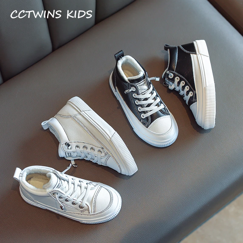 CCTWINS/детская обувь; коллекция года; Сезон Зима; модные спортивные кроссовки для девочек; Белые Повседневные кроссовки для детей с мехом; Теплая обувь; FC2709