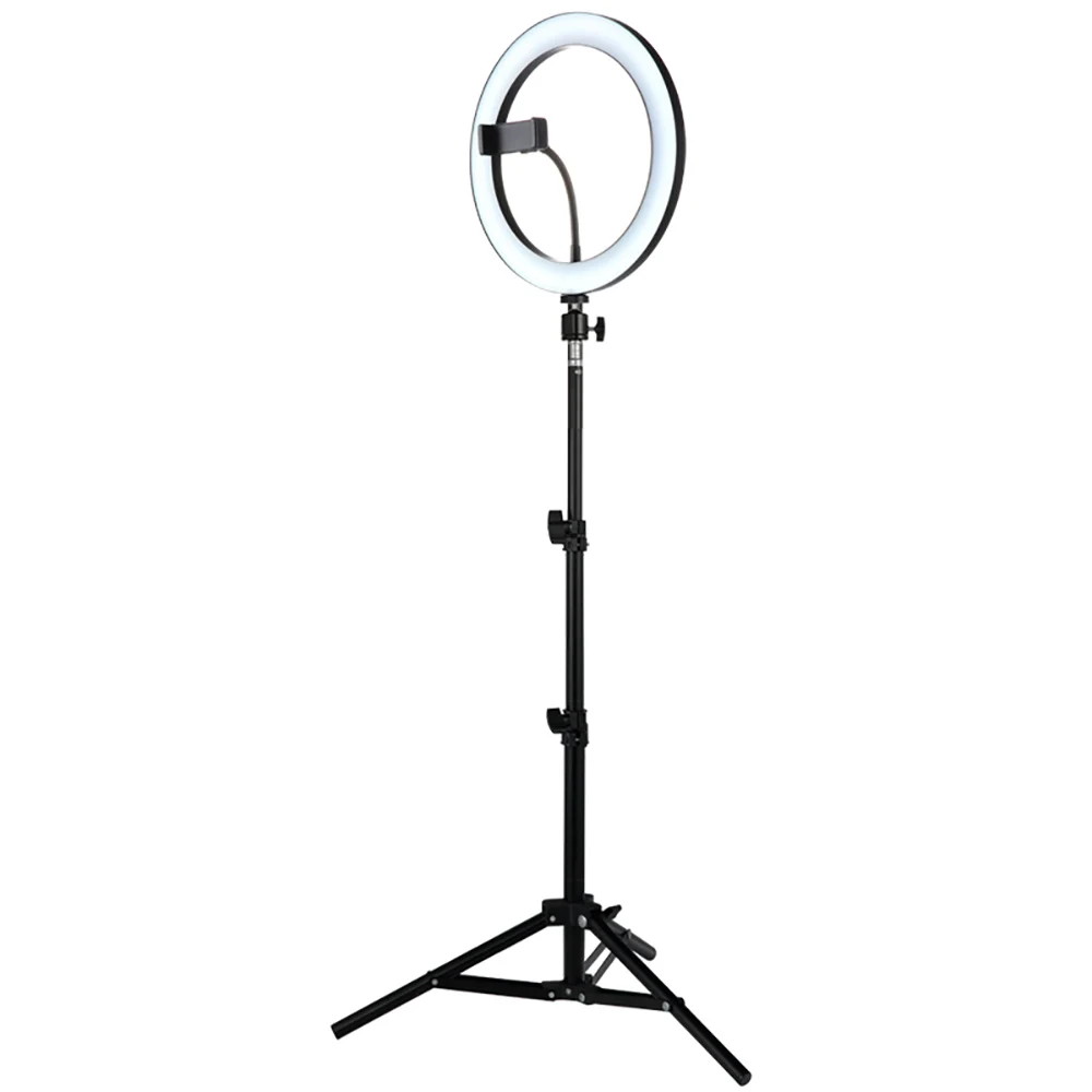 Кольцевой светильник для 3300 k-5500 K освещения для фотографирования, макияж, кольцевая лампа фотографии затемнения светодиодный Кольцевая вспышка для селфи с держатель штатива