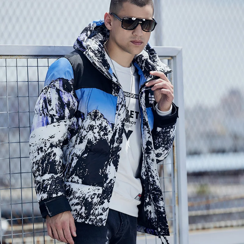 -20 graders Vinterjacka Herr Parkas Kappa Tjock Varm Huva Vattentät Parkas Hombre Snow Parkas Kappa Vinterjacka För Herr L-3XL_voghion.com