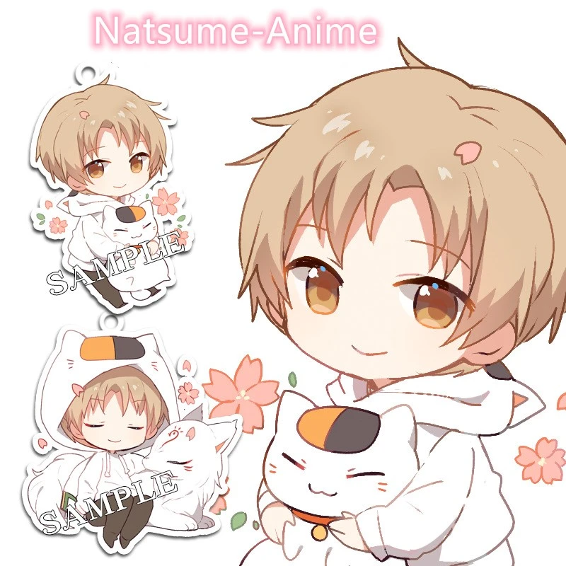 アニメ夏目友人帳キーホルダー夏目 貴志マダラかわいい楽しい漫画アクリルキーチェーンペンダントジュエリーかわいいsleutelhanger キーホルダー Aliexpress