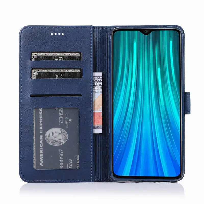 Чехол-кошелек для Xiaomi Redmi Note 8 Pro, кожаный чехол-книжка, чехол для телефона Redmi Note 8 T, роскошный защитный чехол коричневого цвета