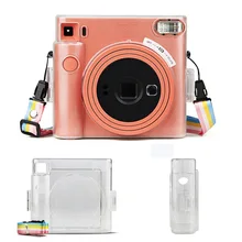 Transparent Case Bag for Fujifilm Instax Square SQ1Case with Shoulder Strap for Instant Camera Bag Mini Carry Case Bag