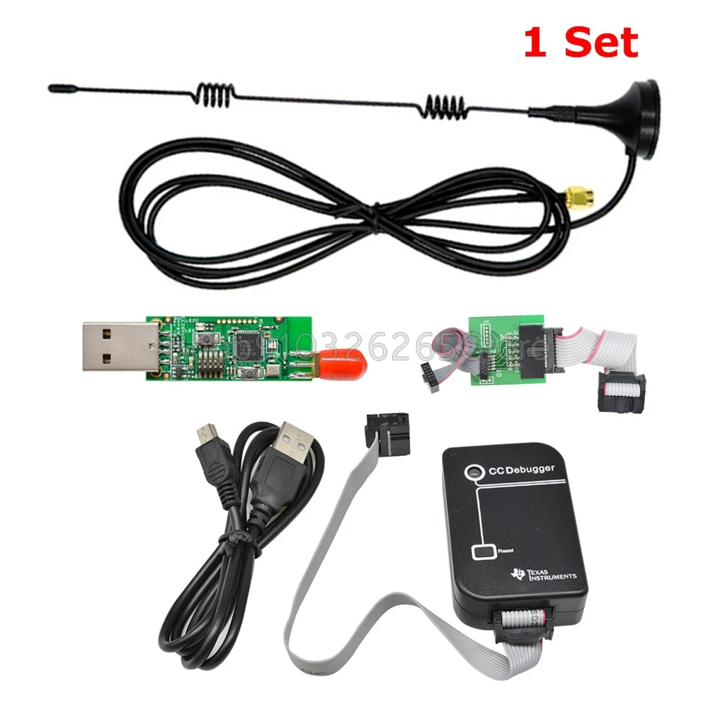 

CC2531 Zigbee Emulator CC-Debugger USB Programmer CC2540 Sniffer with 8DBI antenna Connector Downloader Cable Bluetooth Module