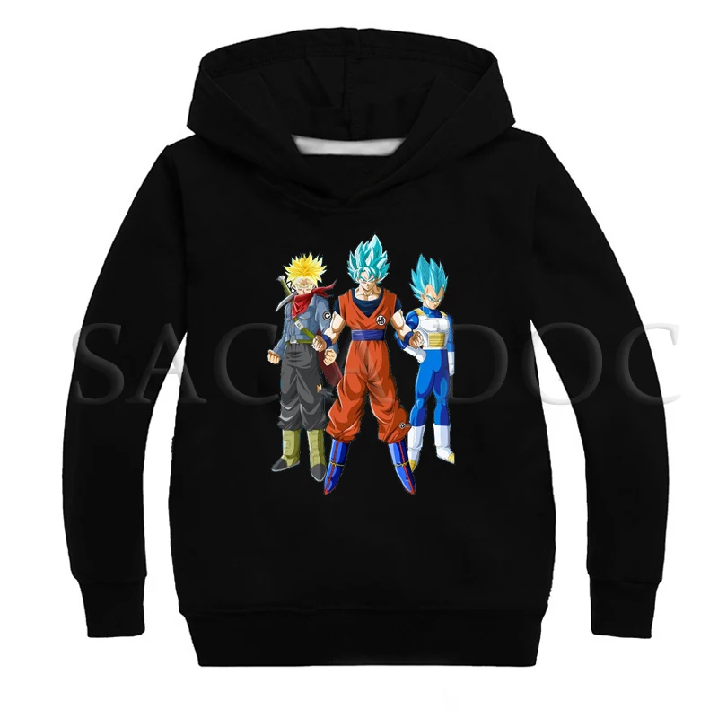 Hoodies 8 Толстовки с капюшоном с принтом «Жемчуг дракона» свитшоты для маленьких мальчиков и девочек детское зимнее тонкое пальто Детская толстовка с длинными рукавами популярная детская одежда - Цвет: Hoodies 8