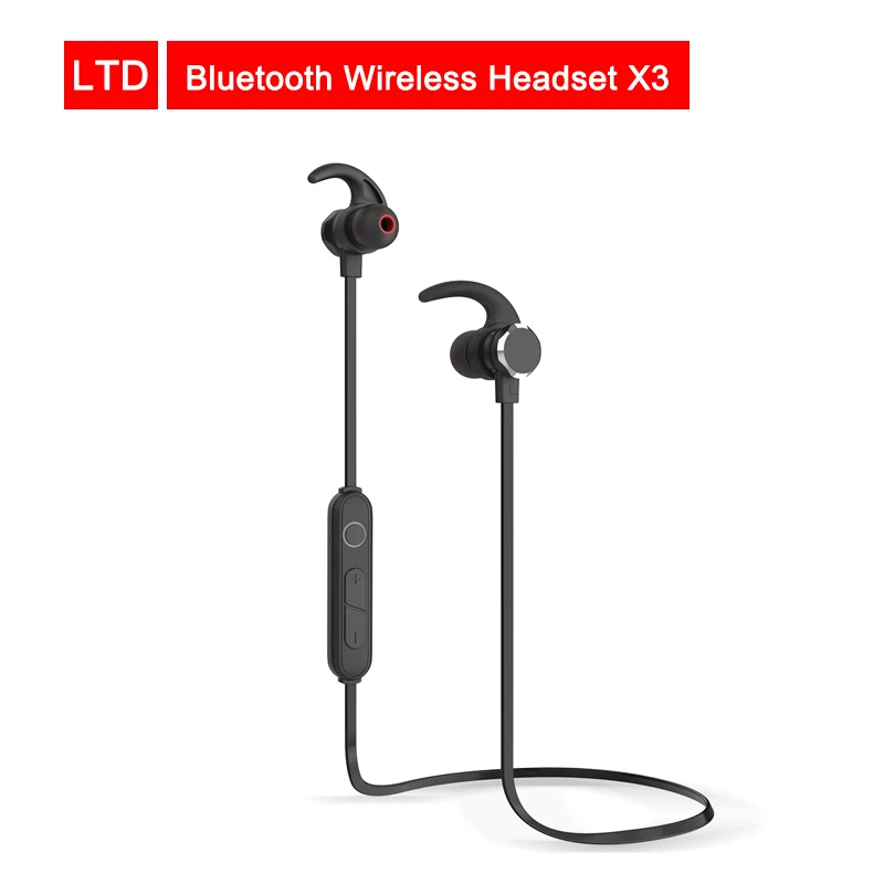 

Bluetooth 5.0 Wireless Headset X3 Sports Earphone Stereo Sports Waterproof Earbuds Wireless in-ear Headset For iPhone Huawei