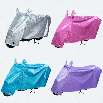 

Scooter Motorcycle Cover Sun Protection And Rain Cover For Electric Vehicle Battery Aluminum Film Fabric Thickened Dust Cover