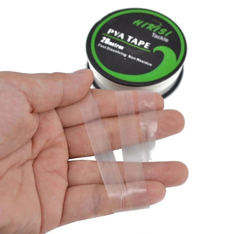 

PVA Tape Fast Water Dissolving Carp Fishing Tools Water-soluble Film Bollie String Fishing Feeder Accessories 10mm X 20m