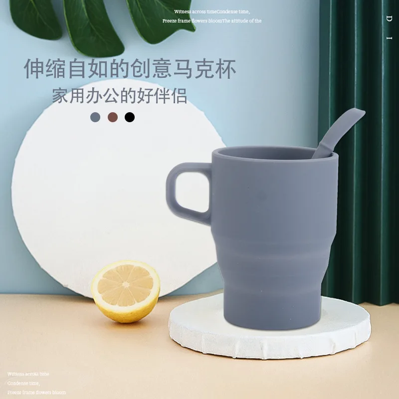 

New Style Silica Gel Mug Creative Gifts Cup Foldable Extendable Mug Sub-