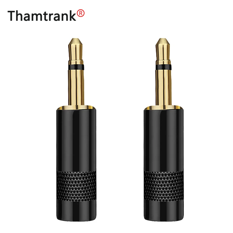 100pcs 3 5mm Jack Audio Gold Plated headphone mono plug 3 5 RCA Connectors plug jack Stereo Headset Logo customized available