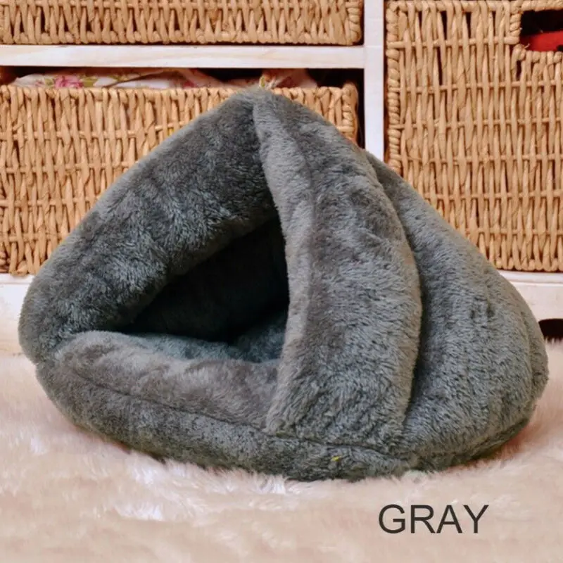 2019 Pet Dog Cat Triangle Bed House Warm Soft Mat Bedding Cave Basket Kennel Washable Nest 2019 Pet Dog Cat Triangle Bed House Warm Soft Mat Bedding Cave Basket Kennel Washable Nest