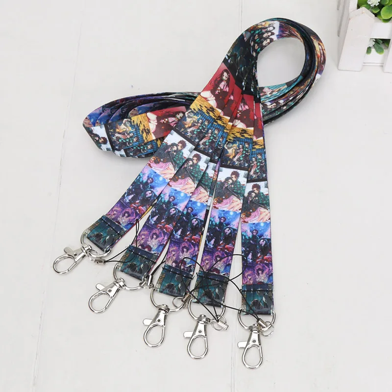 5pcs strap 16 см японского аниме демон убийца Kimetsu no Yaiba фигурка Kamado Tanjirou Nezuko ПВХ фигурка модель воина Фигурки игрушки подарки - Цвет: 5pcs strap