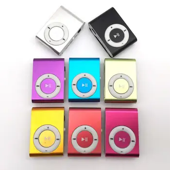 

Portable Metal Screenless Card Mp3 Iron Clip Mp3 Player Student Sports Player Creative Mp3 Player Gift