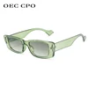 OEC CPO Vintage Rectangle Sunglasses Women Retro Punk Square Sun Glasses Men Fashion Yellow Shades Eyewear UV400 Oculos O883 ► Photo 2/6