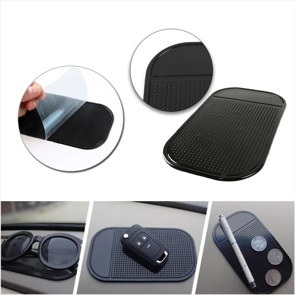 Car anti-slip mat mobile phone holder magic mat multi-function instrument panel storage pad can be placed mobile phone glasses car non slip mat car dashboard mat non slip dash mat dashboard phone holder dash phone holder car storage accessories