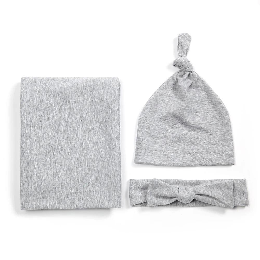 Пеленальное Одеяло для новорожденных девочек и мальчиков, спальный мешок, повязка на голову, комплект одежды, мягкий спальный мешок