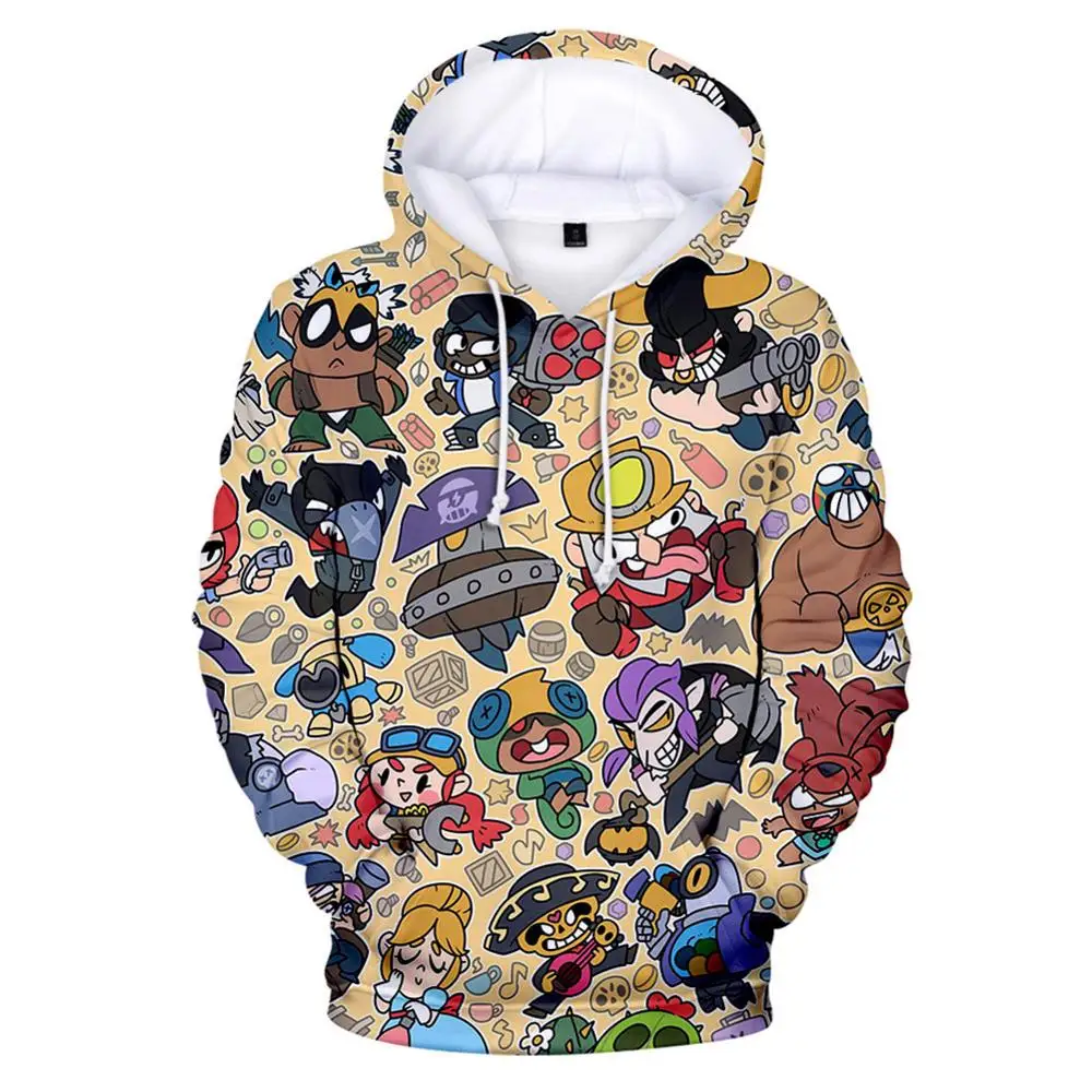 

Brawl Stars Print Long Sleeve Hoodies Sweatshirt pullover hoodie hoody