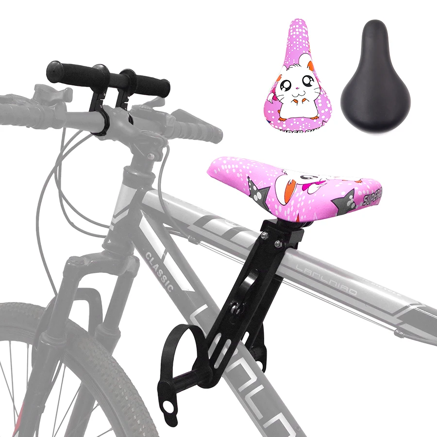 전면 장착 어린이 mtb 자전거 시트, 부드러운 베이비 시트, 산악 자전거 프레임 퀵릴리즈, 어린이 새들 부품, 2, 3, 4, 5 년 판매