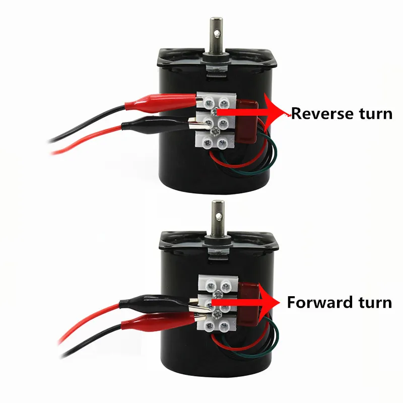 60KTYZ Eccentric Shaft AC Synchronous Motor 220V14W Gear High Torque Low Speed Permanent Magnet Two-way Motor