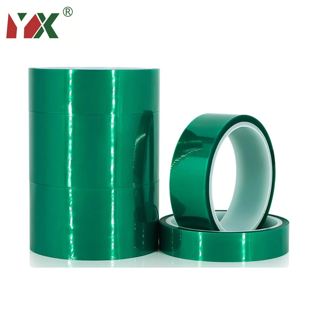Термостойкая клейкая лента YX Green PET, высокотемпературная изоляционная лента для защиты печатных плат, припоя, защита изоляции 33 м|Лента|   | АлиЭкспресс