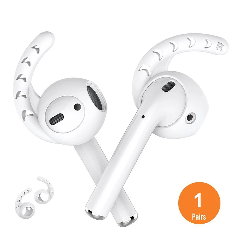 1 пара силиконовые повязки для Airpods 2 Чехол наушников силиконовый чехол уха Pod