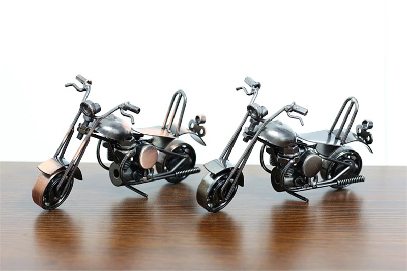 T20 dailymall Modelo de Moto de Hierro Retro Hecho a Mano para La Decoración del Hogar de Los Amantes de La Motocicleta 