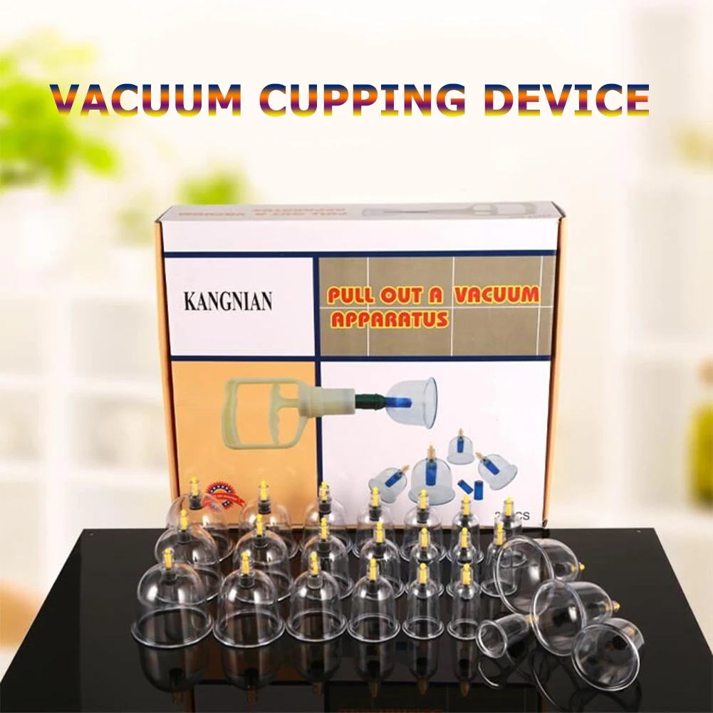 1set1224pcsVacuumCuppingCupsSuctionTherapyDeviceBodyMassager