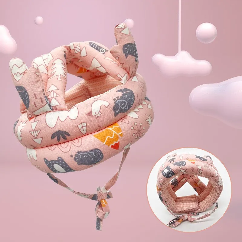 Toddler Infant Safety Helmet Baby Hat Helmets Learn to Walk Hat Baby Protective Play Helmet Soft Comfortable Harnesses Cap