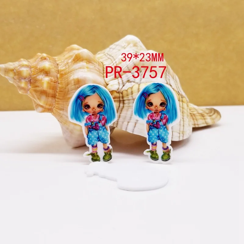 3757 30 шт мультфильм плоское украшение из смолы ручной работы смолы PR 3747 - Цвет: 3757