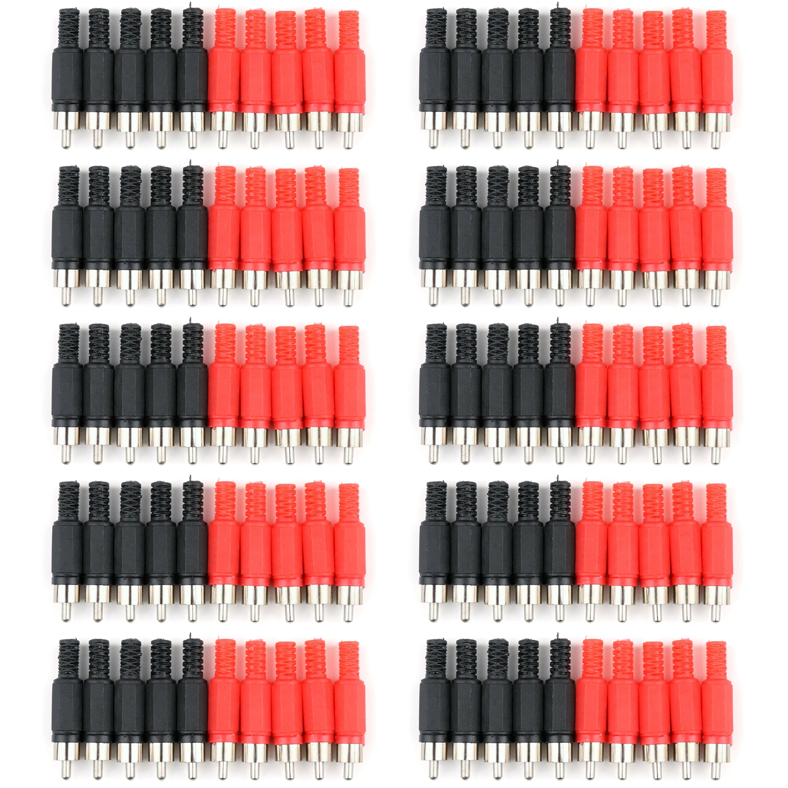 

100 шт., RCA разъем для аудиокабеля
