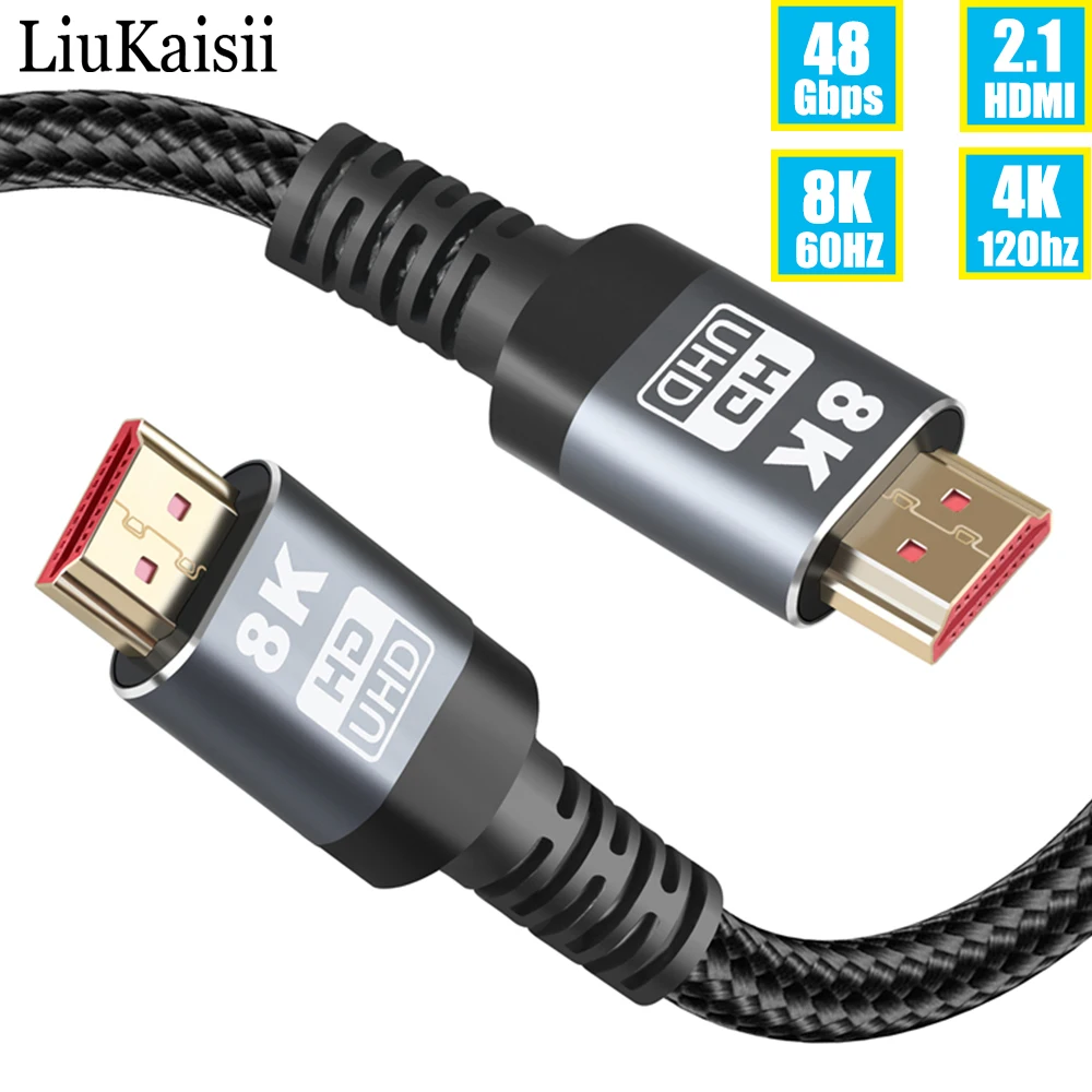 Cable HDMI HD 8K 60HZ 48gbps, Cable HDMI de fibra óptica para PS4