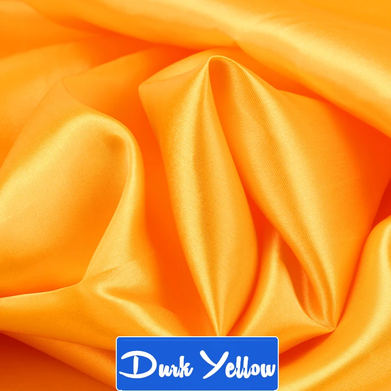 Durk Yellow 100 см* 150 см 16 цветов шелк и сатин ткань сатин цвет бутиловый шелк Подарочная коробка подкладка Lieb - Цвет: Durk Yellow