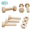 Early Education Educational Screw Nut Assembling Wooden Toy Solid Wood Screw Nut Hands-On Teaching Aid Educational Toy For Child 1