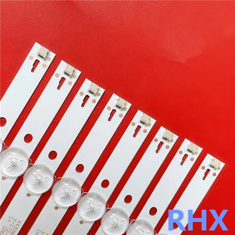TV Lamp Kits LED Backlight Strips For AOC LE43M3570/60 LE43M3579 LED Bars Bands 4708-K43WDC-A1113N11 Rulers K430WDC1 A1 39CM lcd tv backlight bar