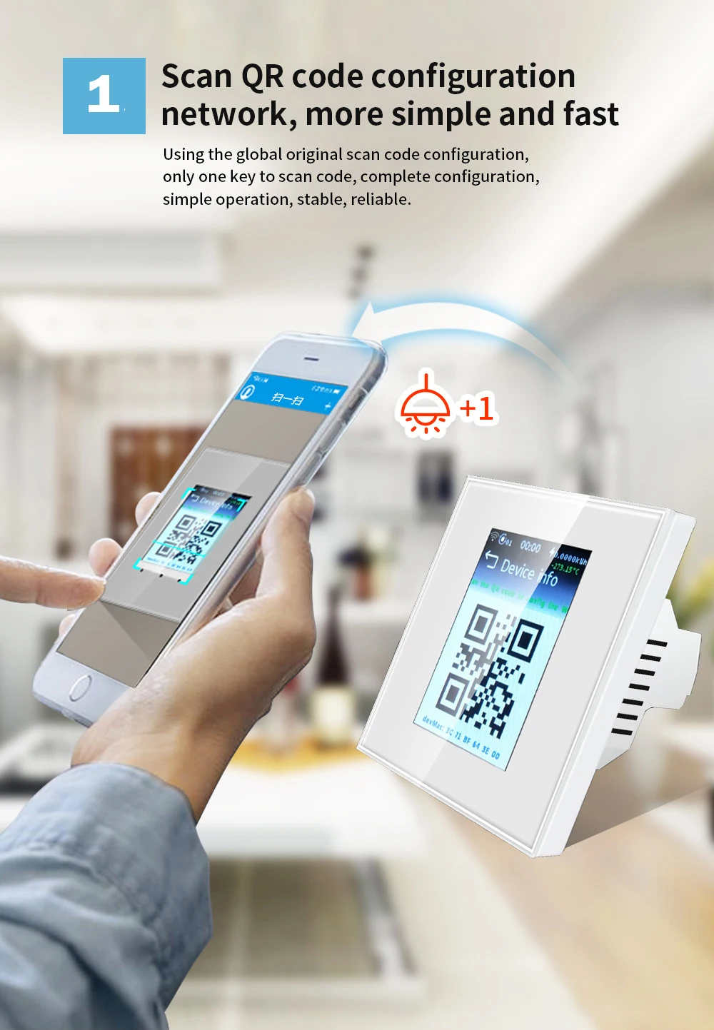 Homekit WiFi Smart LCD Light Switch Curtain Switch US Touch Wall Light Switch Al