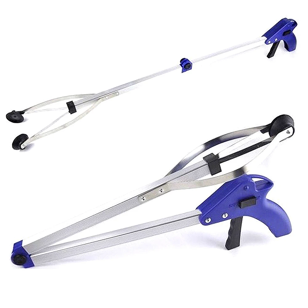 

Folding Household Garbage Picker Alloy Trash Grabber Garbage Clip for Garden Leaves Waste Pick Up Tools Home Cleaning Supplies